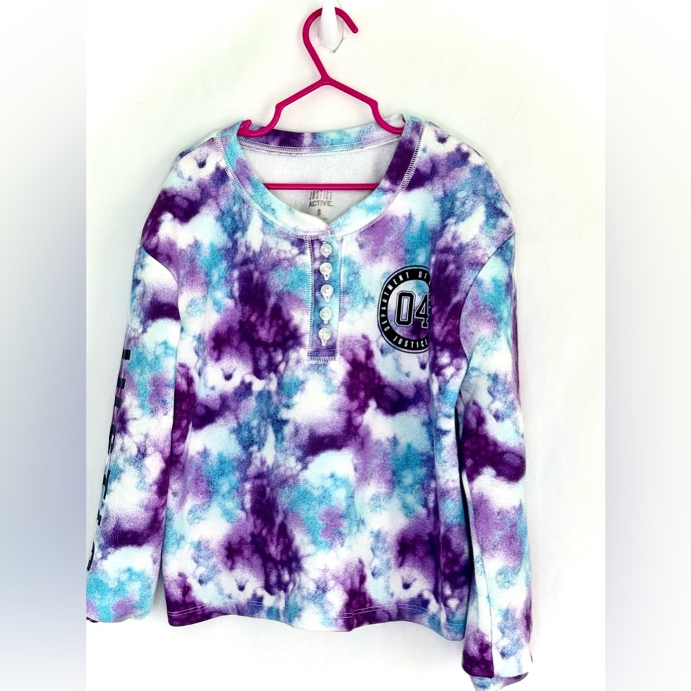 Kids Tie-Dye Long Sleeve Shirt From Justice Active